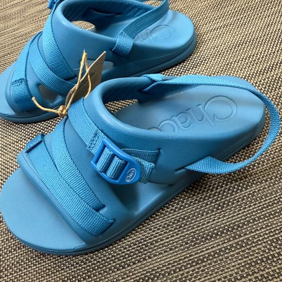 NEW CHACO kid's chillos sport sandals in‎ blue - Picture 5 of 6
